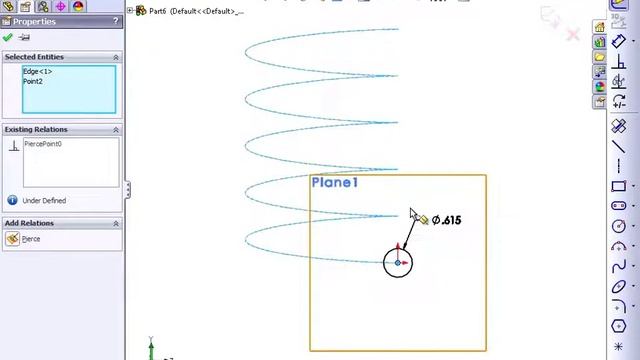 Solidworks 2012 Tutorial | More Helical Sweeps смотреть онлайн