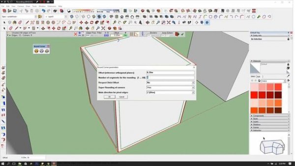 SketChup Plugin : Round Corner & Tutorial