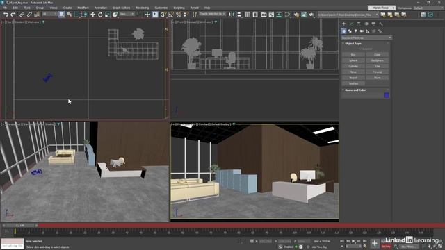 103 - Создание ключевых кадров для анимации в режиме Set Key mode в 3ds Max 2025 смотреть онлайн