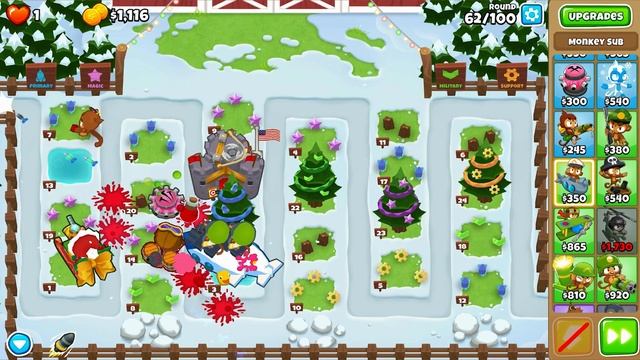 BTD6: One Two Tree CHIMPS With All Three Tier-5 Tack Shooters (Black Border)