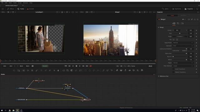 Replacing a Window - Set Extension in DaVinci Resolve & Fusion смотреть онлайн