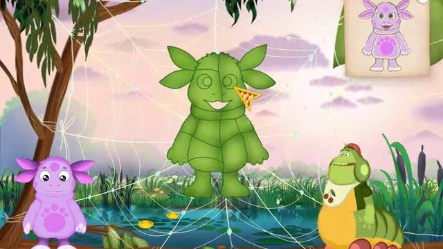 Лунтик и Пупсень собирают рисунки игра.Luntik And Pupsen Collect The Figures The Game
