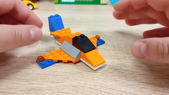 Обзор самоделки из ЛЕГО - простой самолет из конструктора смотреть онлайн