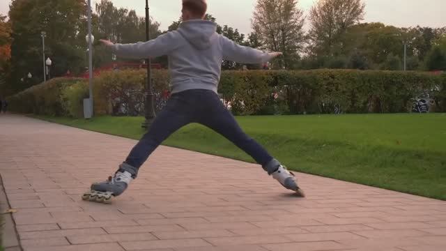 RollerLine_Два простых трюка на роликах смотреть онлайн