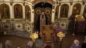 Неделя Крестопоклонная. На вечерней службе
