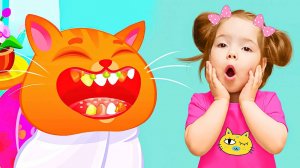 Настя играет в игру котик Bubbu | Мой виртуальный питомец