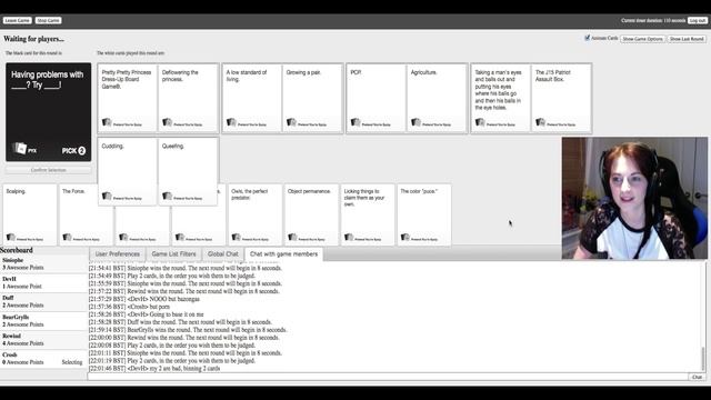 A Face Full Of Horse Cum | Cards Against Humanity