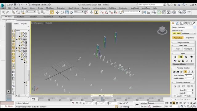 How to work on biped and create animation in 3ds max смотреть онлайн
