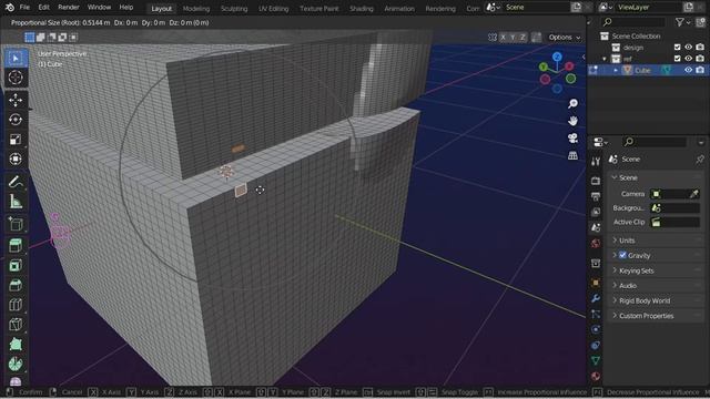 Proportional Editing in Blender 3D | شرح عربى لبلندر смотреть онлайн