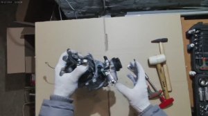 Снятие 3-х кулачкового центробежного сцепления детского квадроцикла с двигателем 49сс 2Т