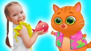 Котик Bubbu потерял свою рыбку | Настя помогала рыбке