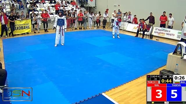 234- Taseva, Yana, BUL vs. Gul, Elif, TUR 13:9 смотреть онлайн