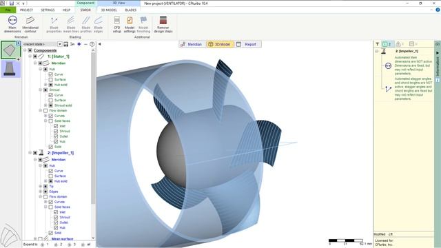 CFturbo Tutorial - Axial Fan Design and Simulation смотреть онлайн