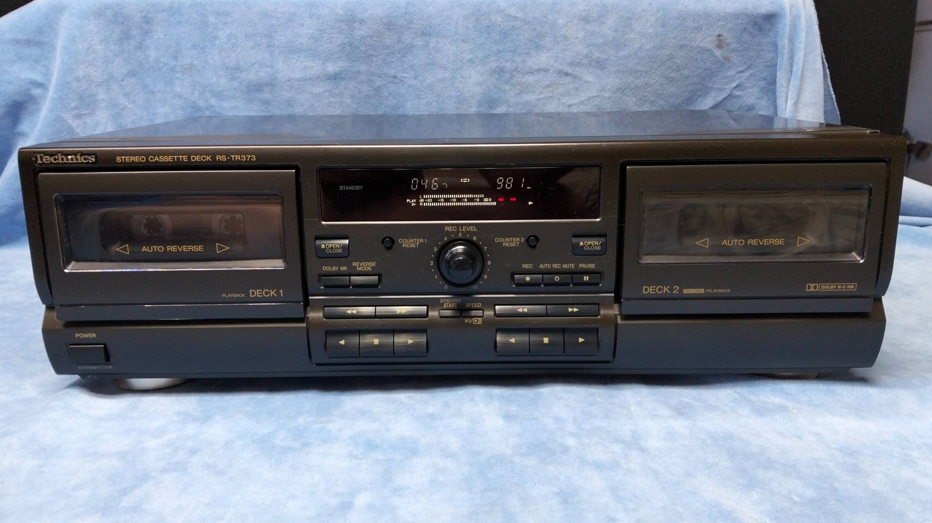 №012-Кассетная дека Technics RS-TR373 Var.1, обзор работы смотреть онлайн