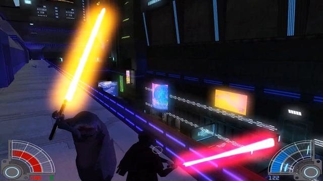 Jedi Knight Leia Organa Solo v. Dark Jedi Beldorion the Hutt [JKA: Galactic Legacy mod] смотреть онлайн
