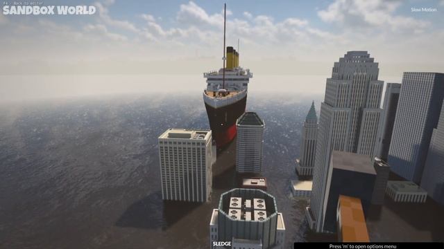 Titanic Crashes into New York City | Teardown Gameplay