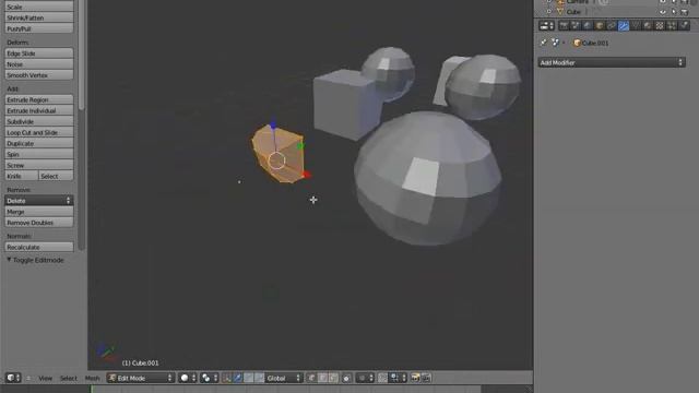 Tutorial Blender - Modifiers - Boolean y Remesh смотреть онлайн