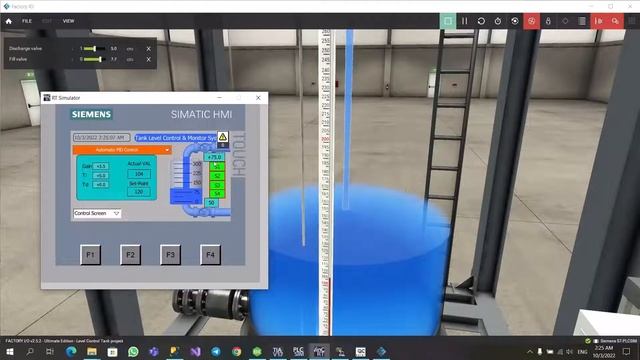 The effect of different types of controllers on a tank level simulation смотреть онлайн