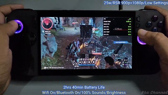 Asus Rog Ally X: The First Descendant Gameplay All TDP/Battery Life Test/ Stable Fps