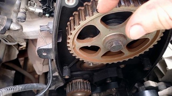 Замена помпы и ремня грм на гранте 8кл.