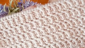 ПЛОТНЫЙ ДВОЙНОЙ УЗОР 2 спицами.