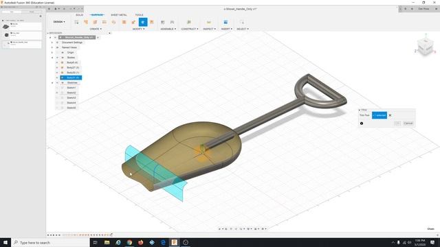 Fusion 360 Surface Tutorial 1 - Creating a solid body from surface bodies смотреть онлайн