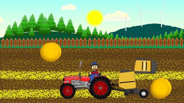 Little Farmer in Green Pants & Corn Harvest | Farmer's Fairy Tale for Kids смотреть онлайн