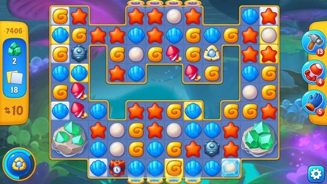 [FISHDOM Walkthrough] Level 7406 Hard смотреть онлайн