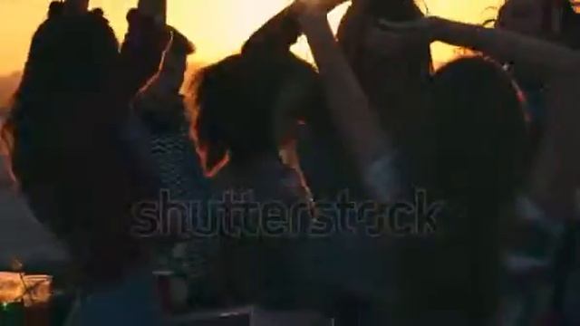Group of young multi-ethnic people having fun dancing with | Video Footage | Shutterstock смотреть онлайн