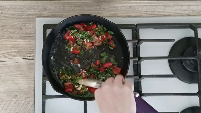 КАК ПРИГОТОВИТЬ КАМАМБЕР С ПОМИДОРАМИ? Жареный на сковороде гриль, закуска для романтического ужина