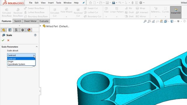 Converting Millimeters to Inches with SOLIDWORKS Scale Feature смотреть онлайн