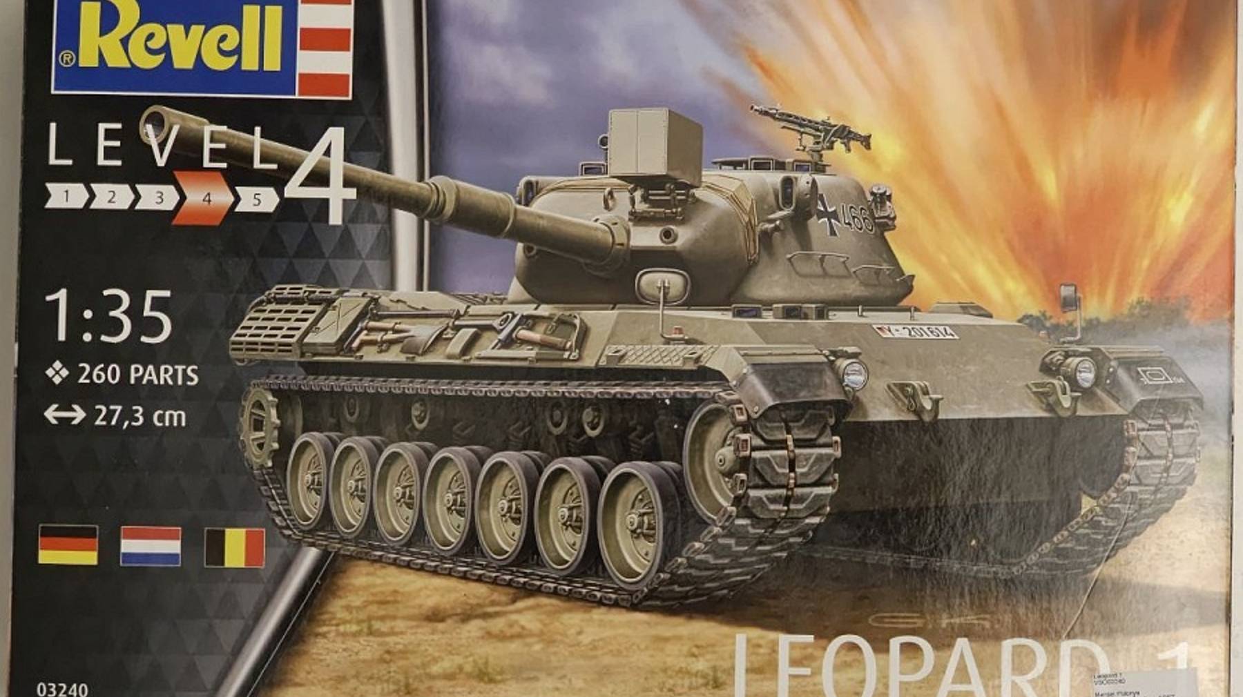 # 93. Leopard 1, Revell, 1:35 (обзор коробки)