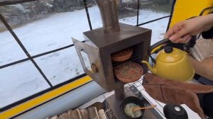 480p YENİ KAPSÜL ÇADIRIMIZLA KARDA KAMP - Atik Ailesi