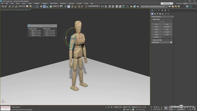 97 - Определение приоритетности осей вращения в 3ds Max 2025 смотреть онлайн
