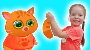 Котик Bubbu и Настя играют в игре | Сборник как Настя помогает котенку Бубу