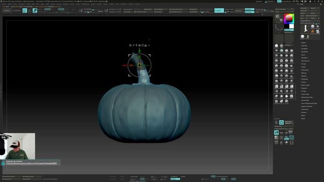 Blocking out base shapes in Zbrush - Jack O Lantern Part -1 смотреть онлайн