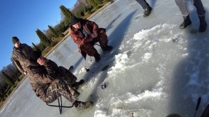 Ловля осетра зимой