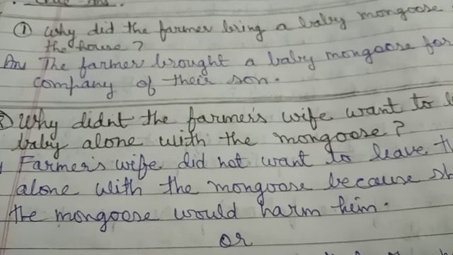 Ch 2 of 6Th (the friendly mongoose ) question answers. смотреть онлайн