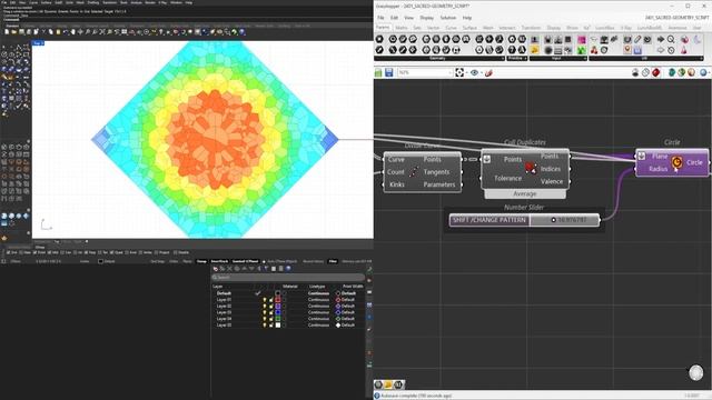 Rhino 8 Parametric Cymatic and Geometric Pattern Maker Grasshopper Script Algorithm смотреть онлайн