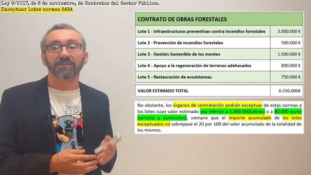 Ley de Contratos del Sector Público - 9/2017 - Lotes смотреть онлайн