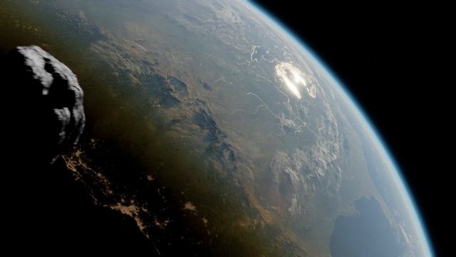 Asteroid animation made in blender смотреть онлайн