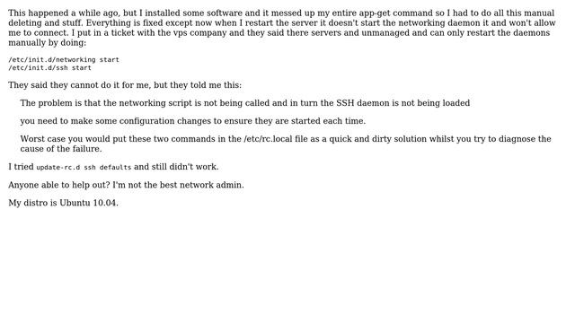 DevOps & SysAdmins: Linux Server's network daemons won't boot on load смотреть онлайн