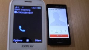 Incoming call & Outgoing call at the Same Time  Explay TV240+Sony Xperia iON