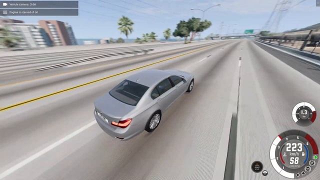 BeamNG BMW F01 730d Straight Pipe - Top Speed смотреть онлайн