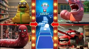 Пародия на миньонов-КИБЕРЧЕЛОВЕКОВ🆚СВИНКА ПЕППА🆚 ЧЕРВЯК-ПАУК🆚 Вращающийся танк Маккуина