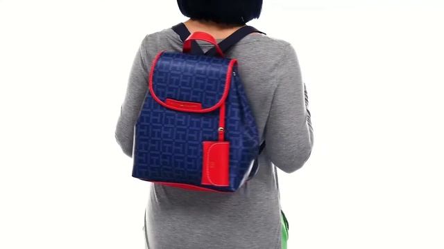 Tommy Hilfiger Diana II Large Flap Backpack w/ Pouch Coated Square Monogram SKU: 9778854 смотреть онлайн