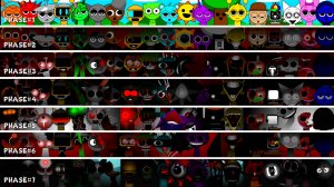 SPRUNKI - СПРУНКИ все вместе от Фазы 1 до Фаза 7