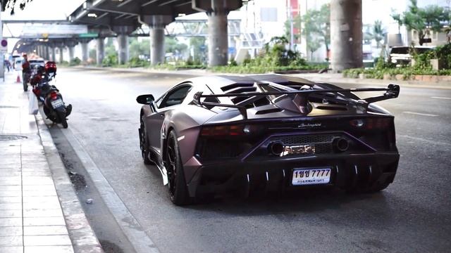 Lamborghini Aventador SVJ stage 2 tuned with HUGE flames смотреть онлайн