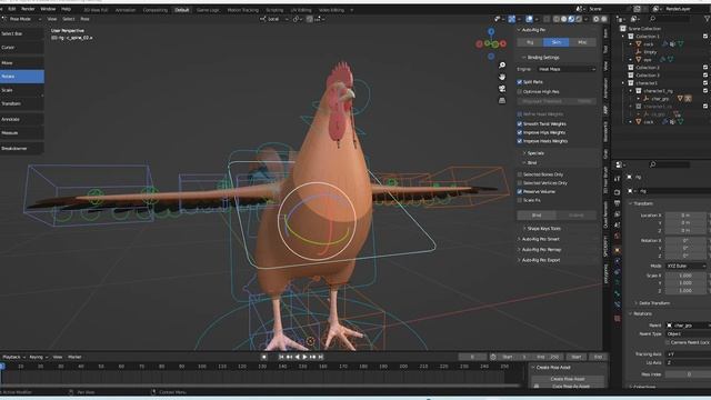 Learn How To Rig A Bird (Rooster) In Blender Fast! смотреть онлайн