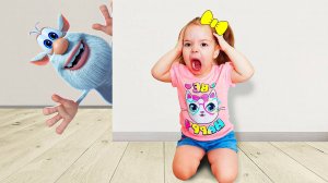 БУБА и СЮРПРИЗЫ в ДОМЕ, ИНТЕРЕСНАЯ ИСТОРИЯ для детей. Настя и Ева поймали домовенка БУБУ